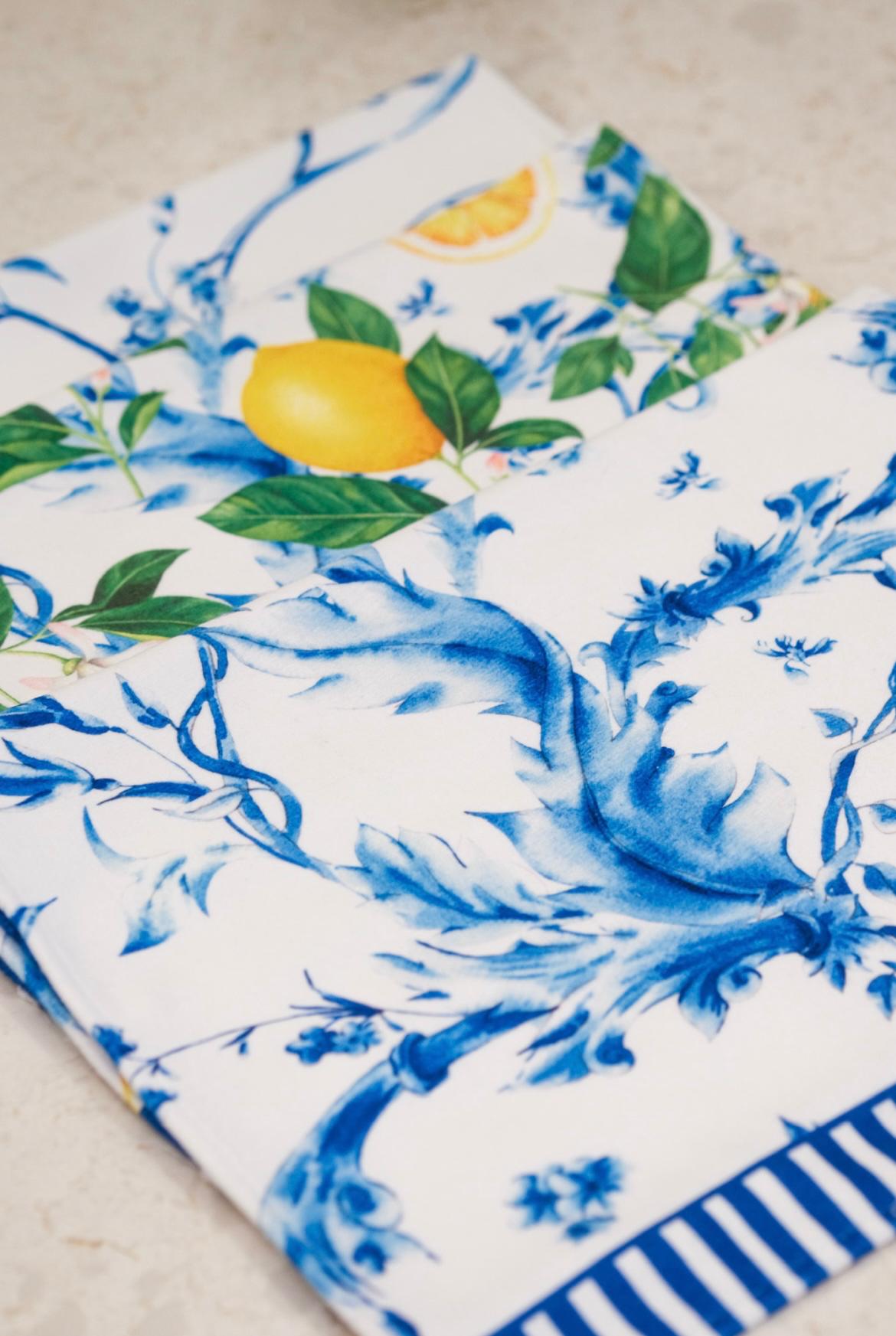 Lot de 3 Serviettes de Cuisine Nily - Lemon