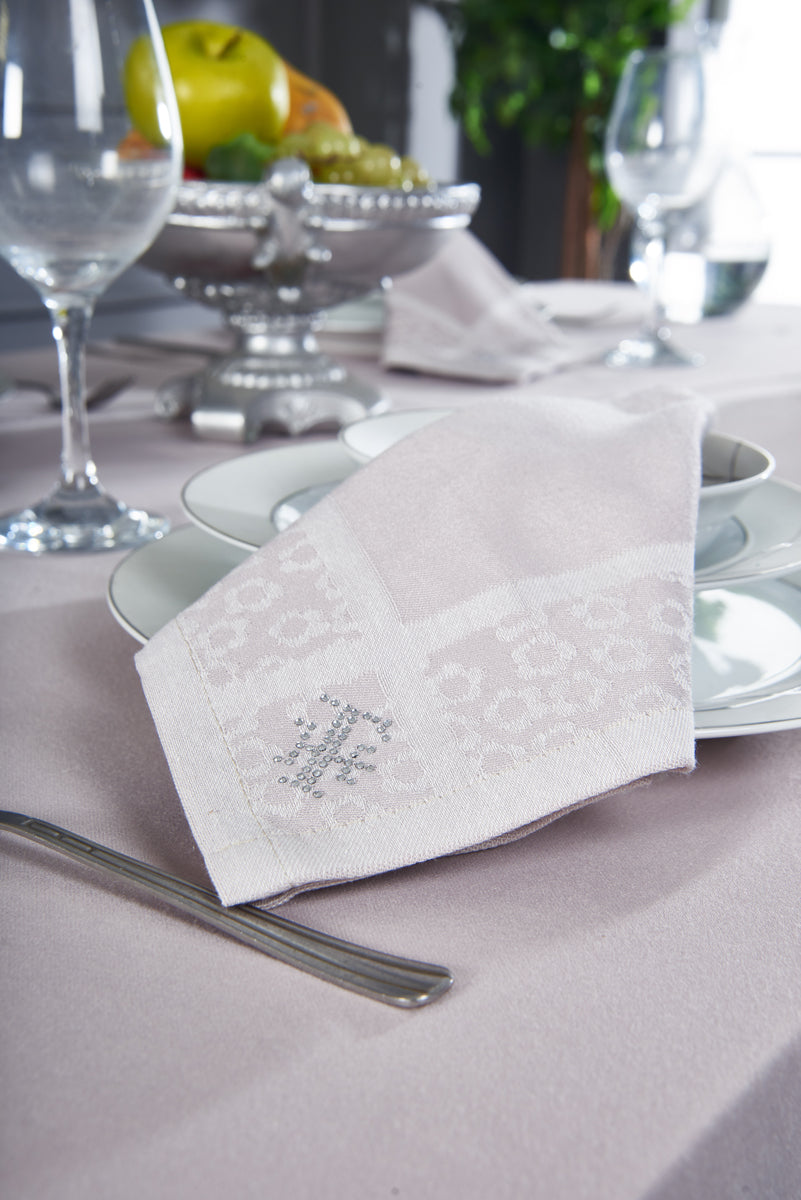 Ensemble Nappe et Serviettes de Table Milana - Stone