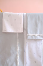 Coffret Housse de Couette Bébé Petal - Grey