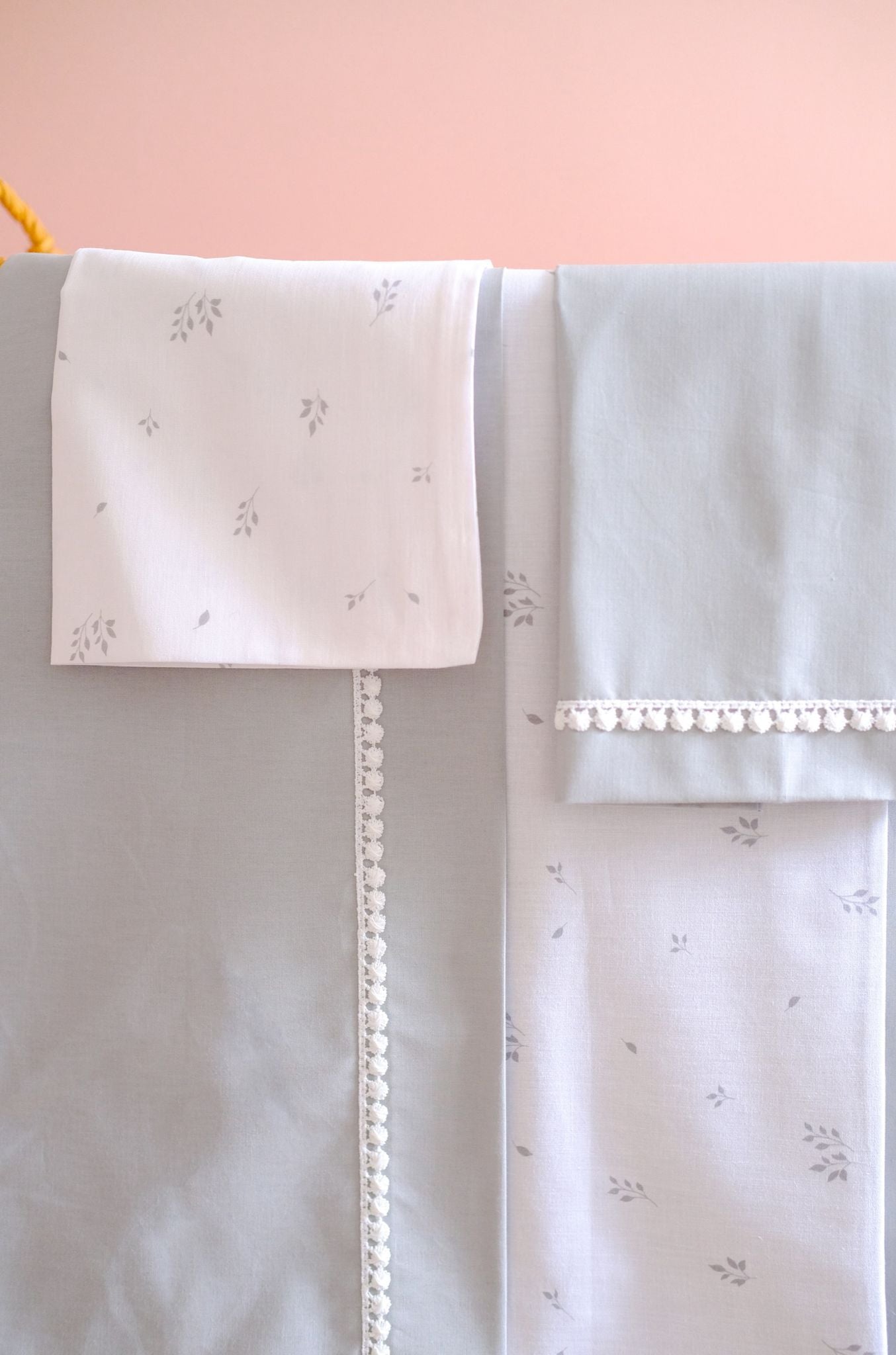 Coffret Housse de Couette Bébé Petal - Grey