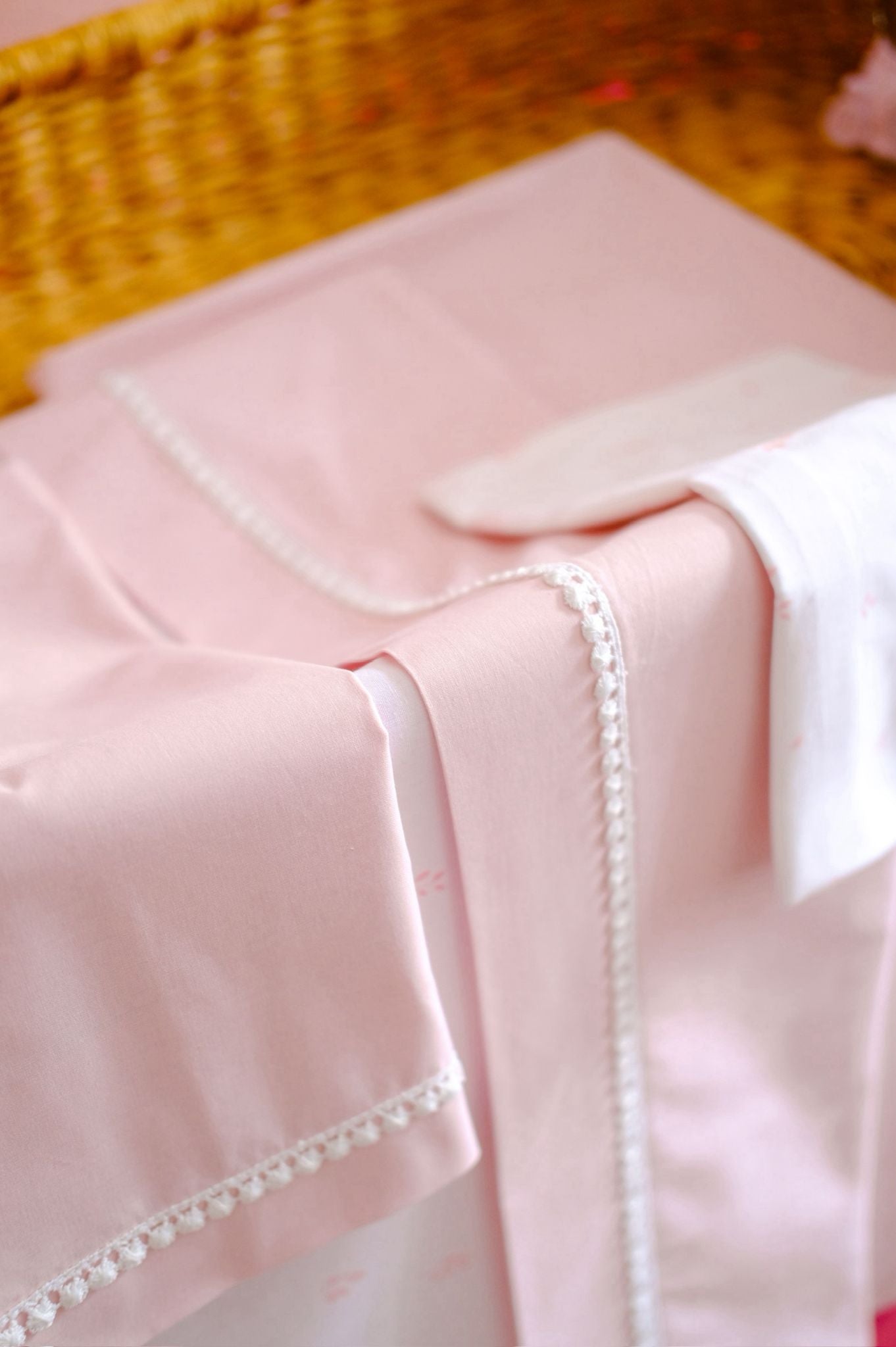 Coffret Housse de Couette Bébé Petal - Pink