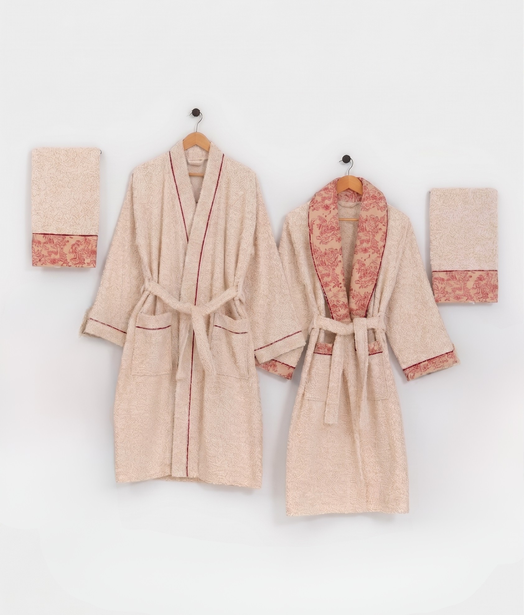 Ensemble peignoir homme femme - Toile Jungle