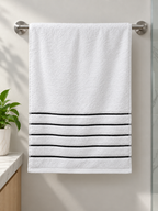 Serviette de toilette ultra douce - Black Stripes
