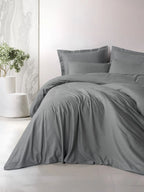 Linge de Lit 2 personnes Plaid - Gris