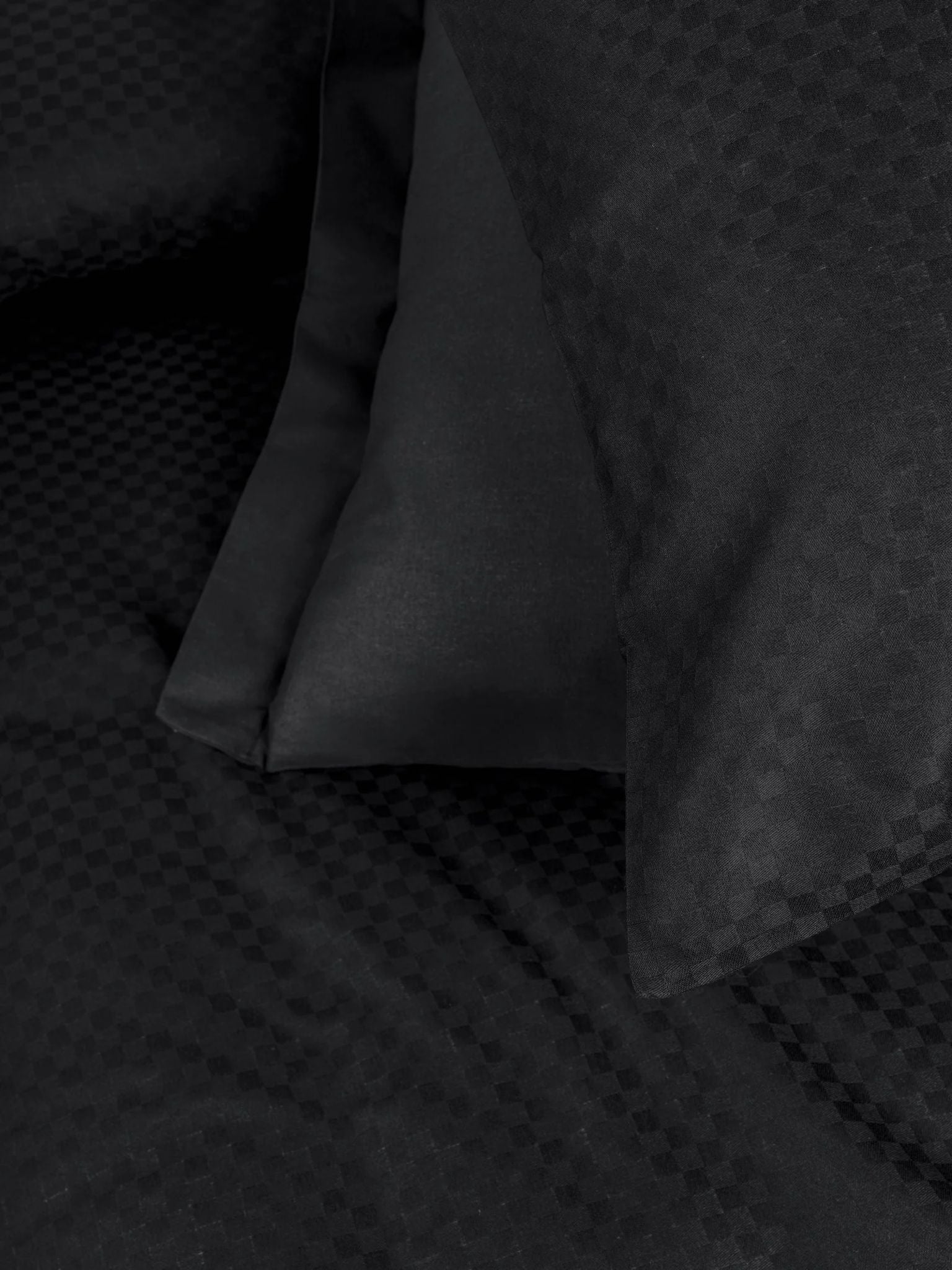 Linge de Lit 2 personnes Plaid - Noir