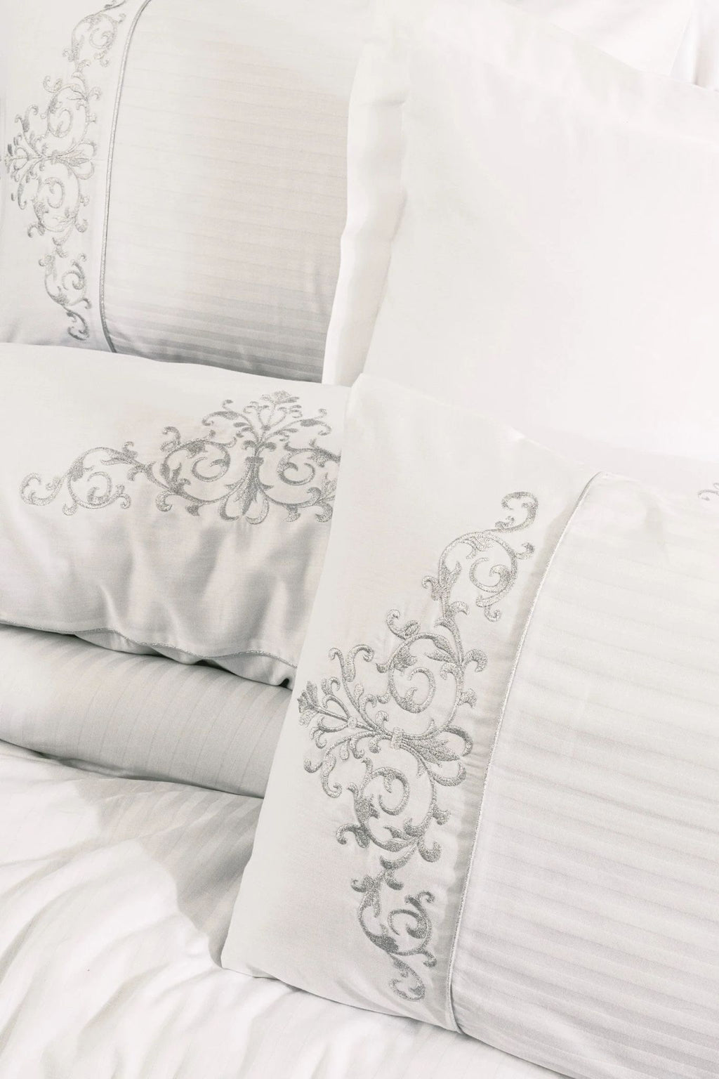 Linge de Lit Satin Brodée 2 personnes - Genny