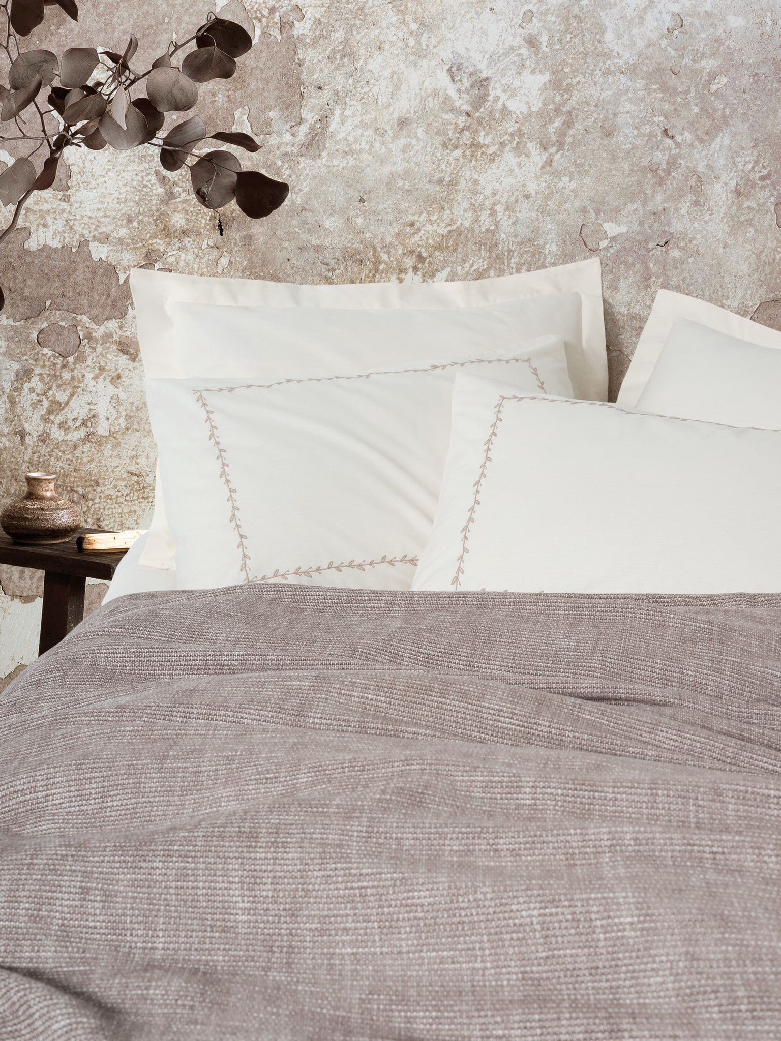 Coffret couvre-lit piqué double - Embrova