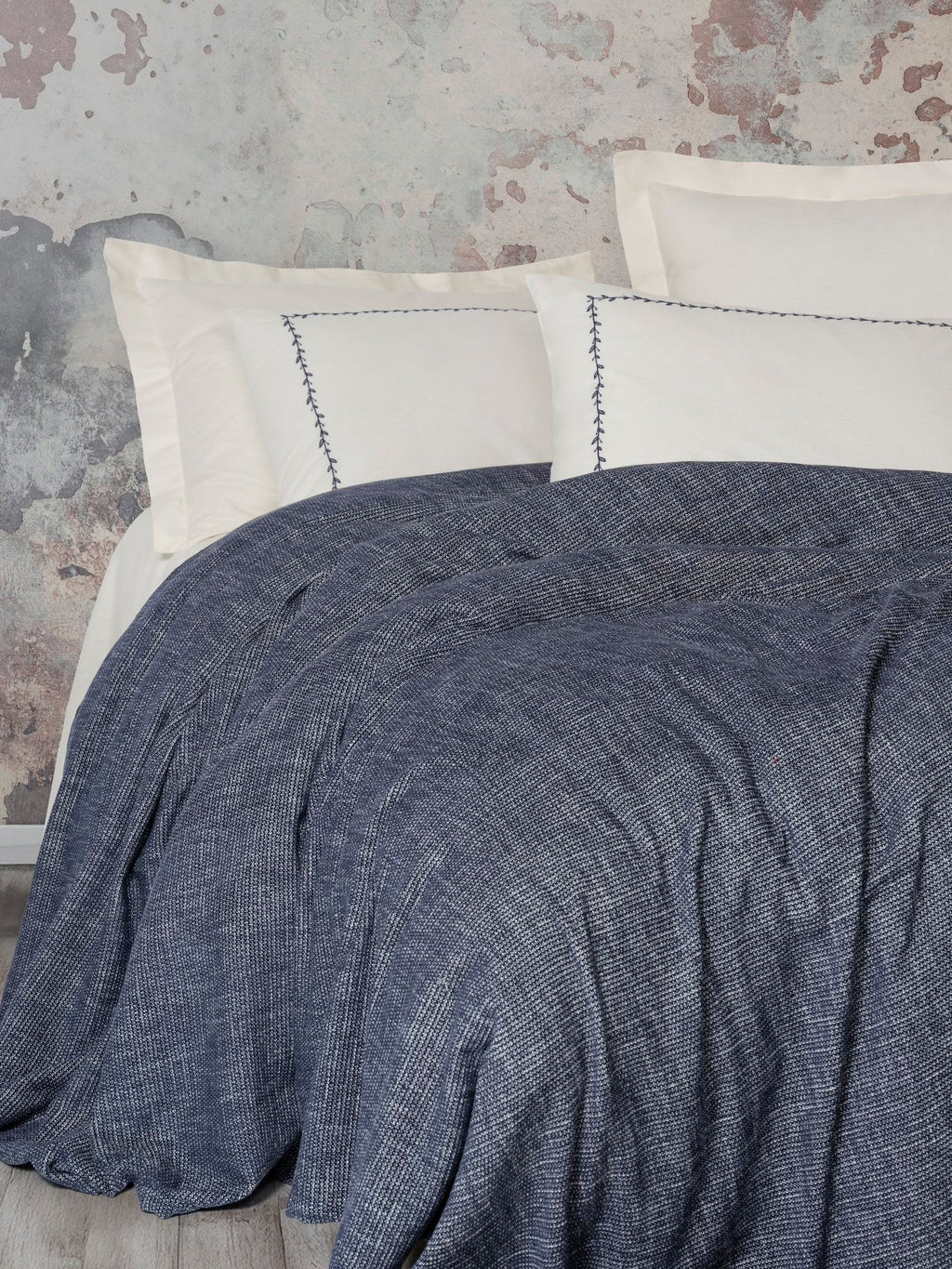 Coffret couvre-lit piqué double - Embrova
