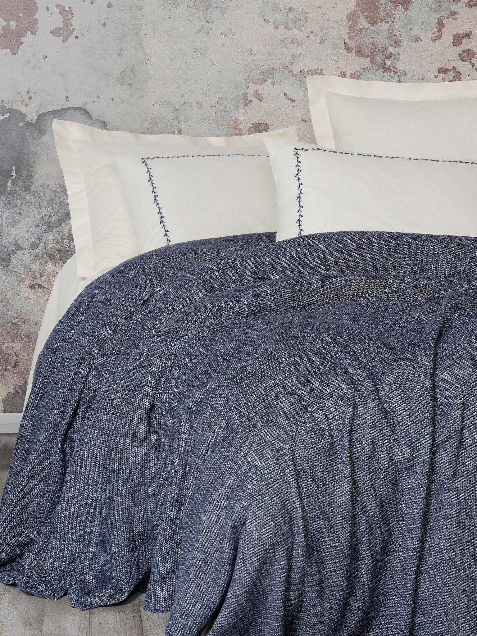 Coffret couvre-lit piqué double - Embrova