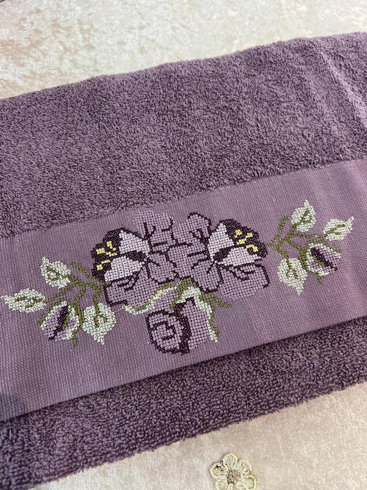 Lot de 6 serviettes d’invités Brodées - Ilmira