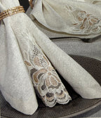 Ensemble Nappe et Serviettes de Table Cennet - Beige