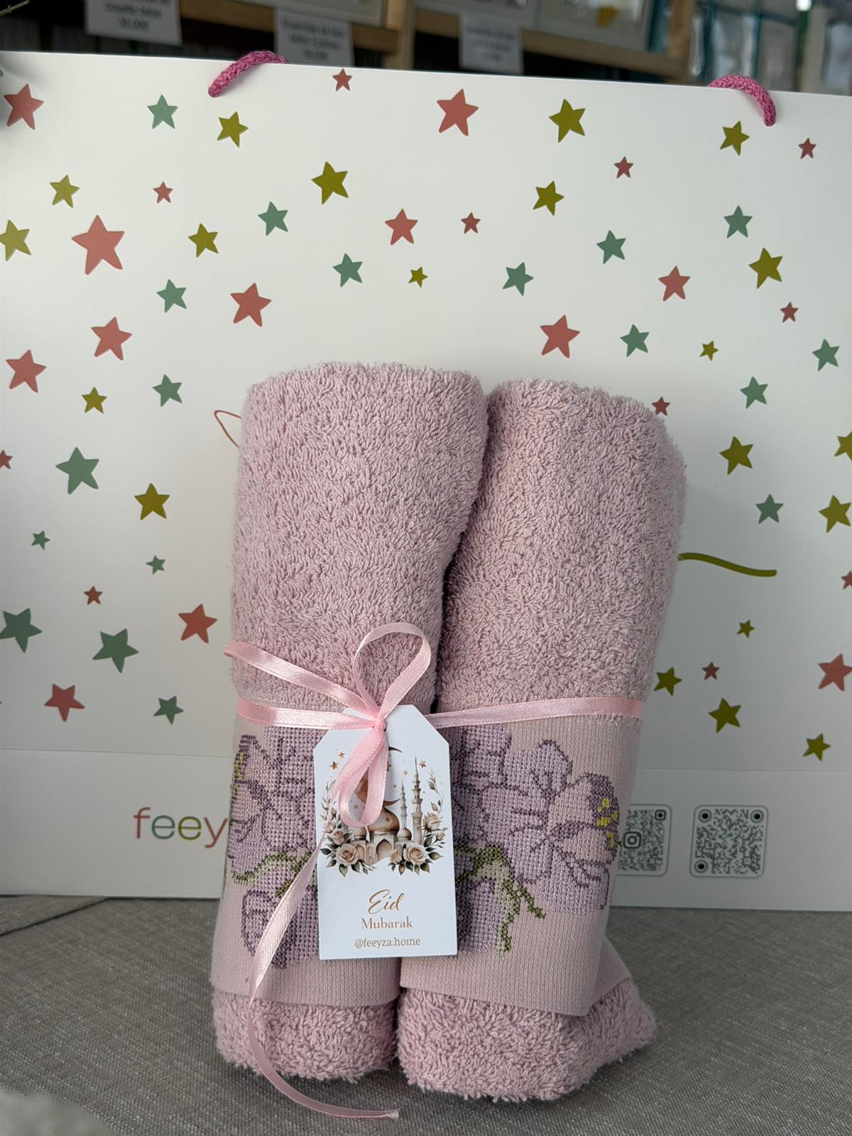 Lot de 2 serviettes Brodées - Ilmira