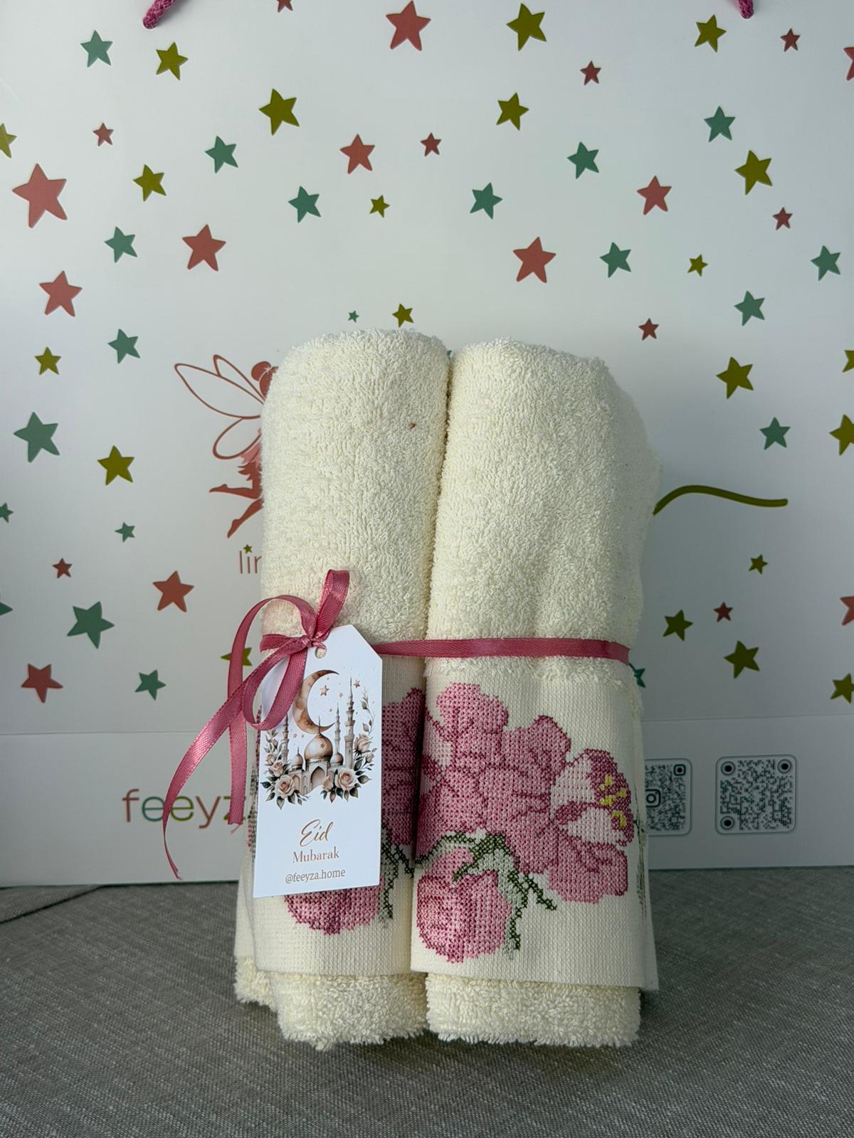 Lot de 2 serviettes Brodées - Ilmira