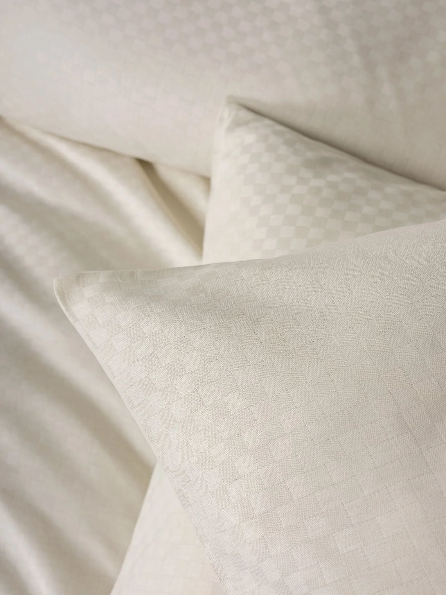 Linge de Lit 2 personnes Plaid - Crème