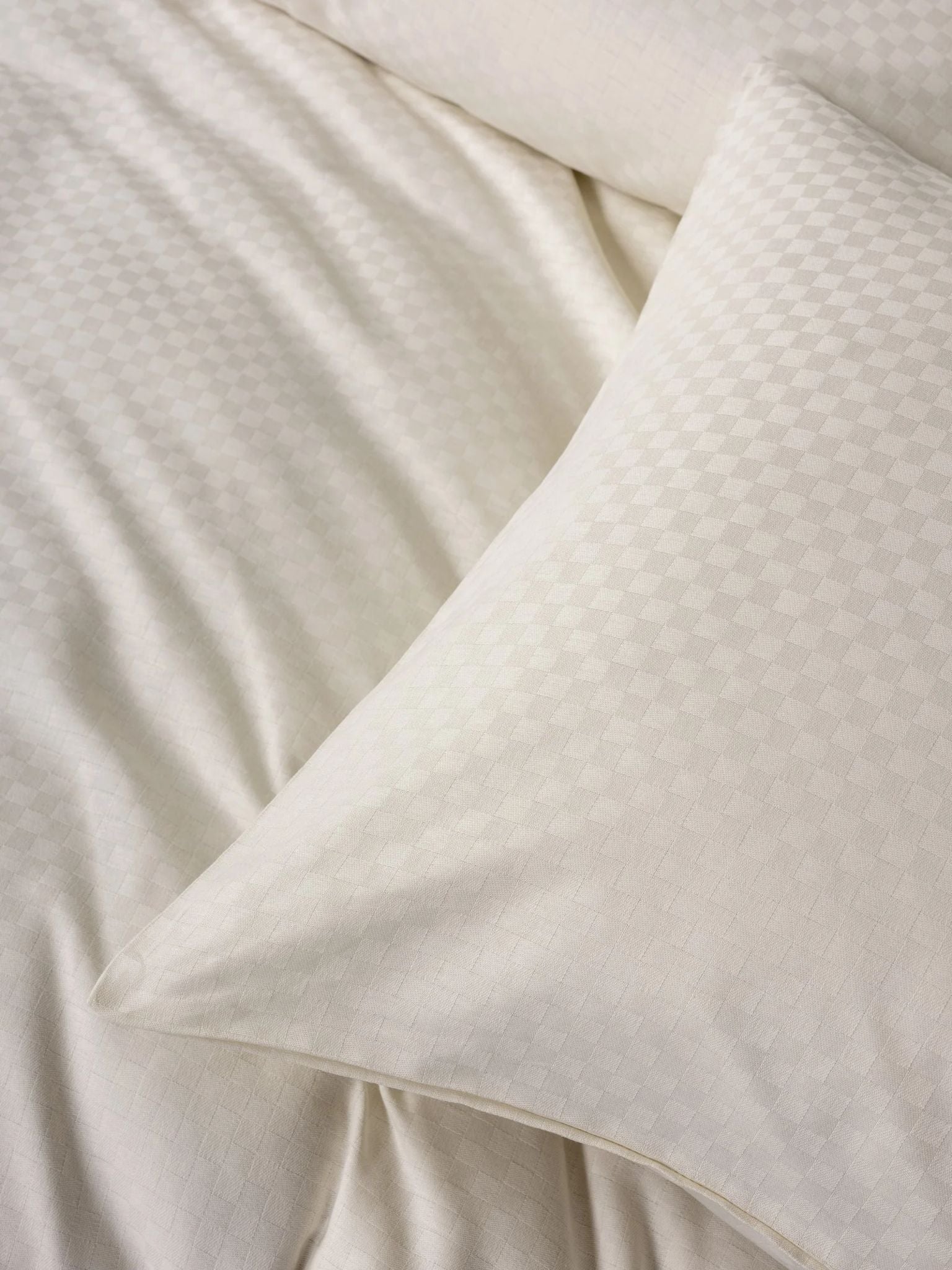 Linge de Lit 2 personnes Plaid - Crème