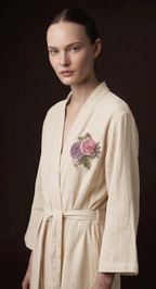 Robe de chambre brodée - Kimono