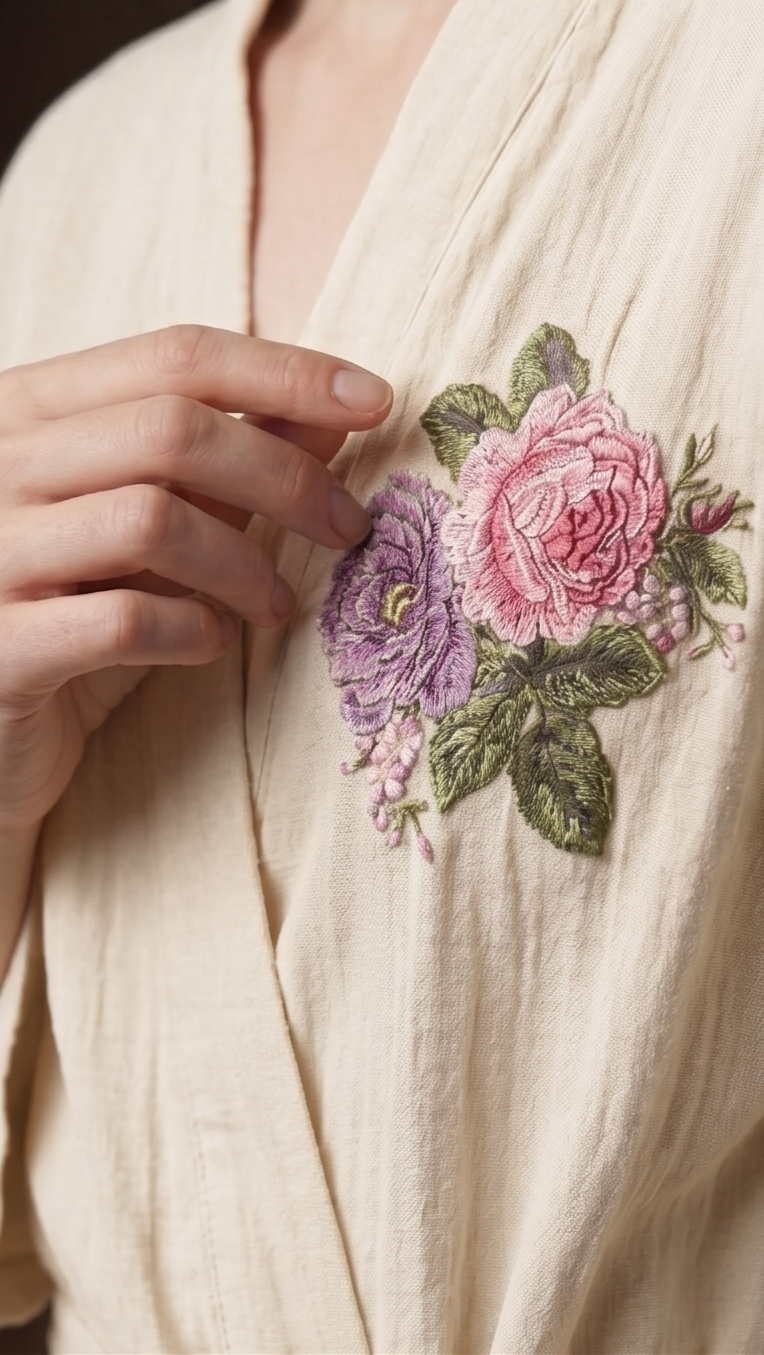 Robe de chambre brodée - Kimono