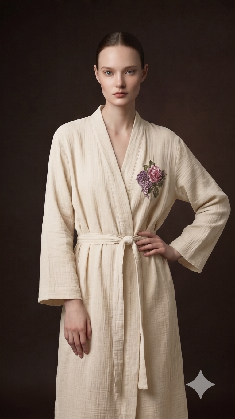 Robe de chambre brodée - Kimono