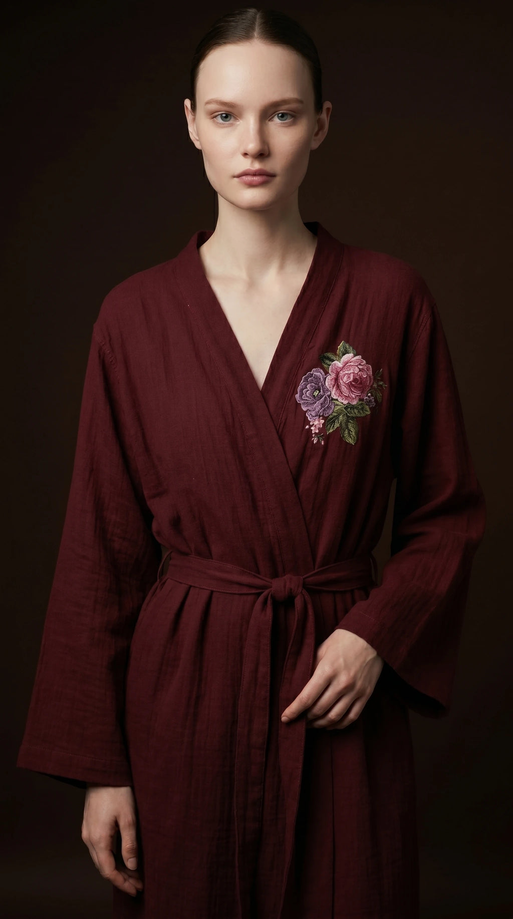 Robe de chambre brodée - Kimono
