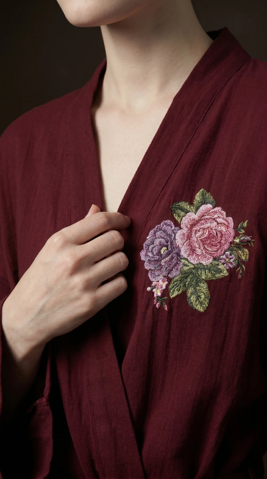 Robe de chambre brodée - Kimono