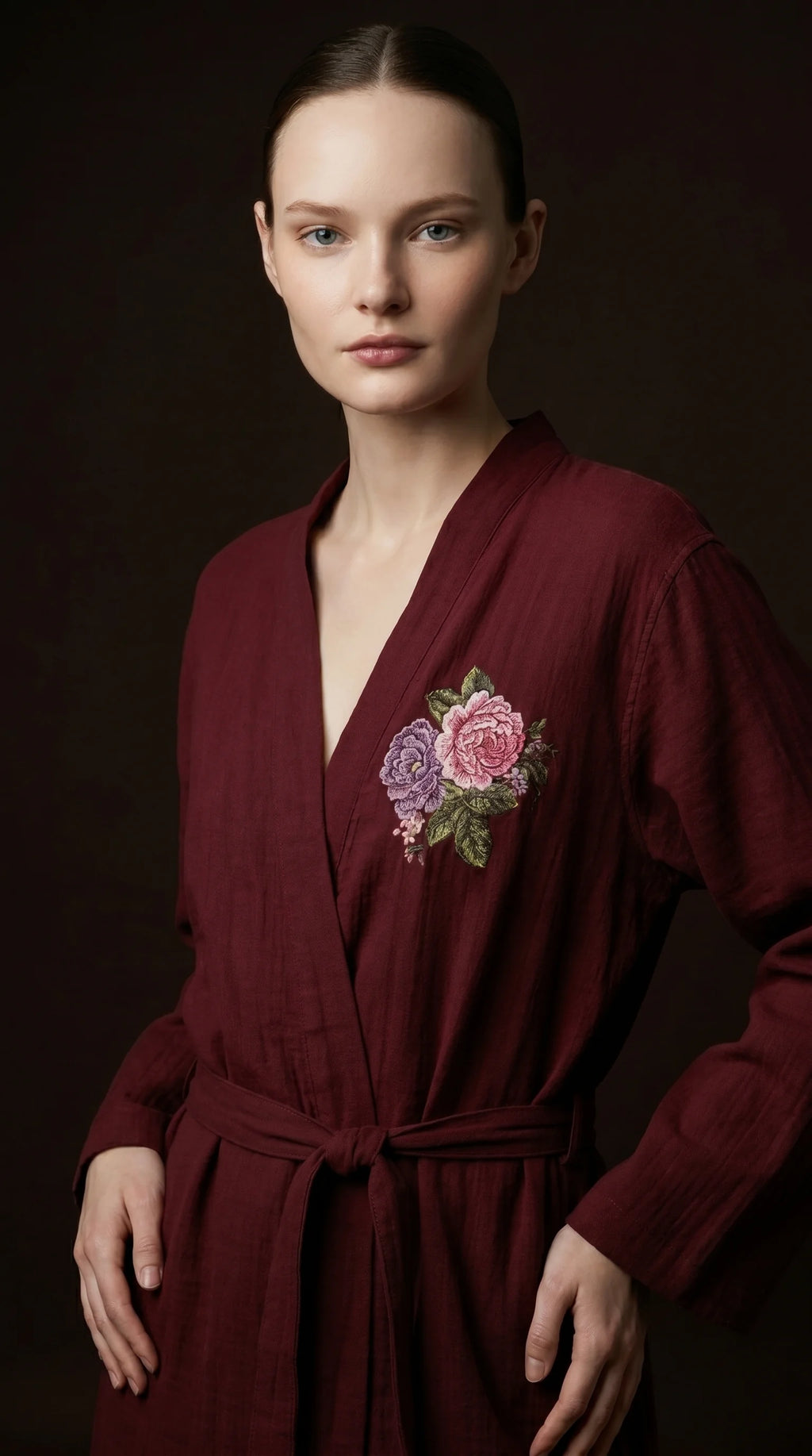 Robe de chambre brodée - Kimono