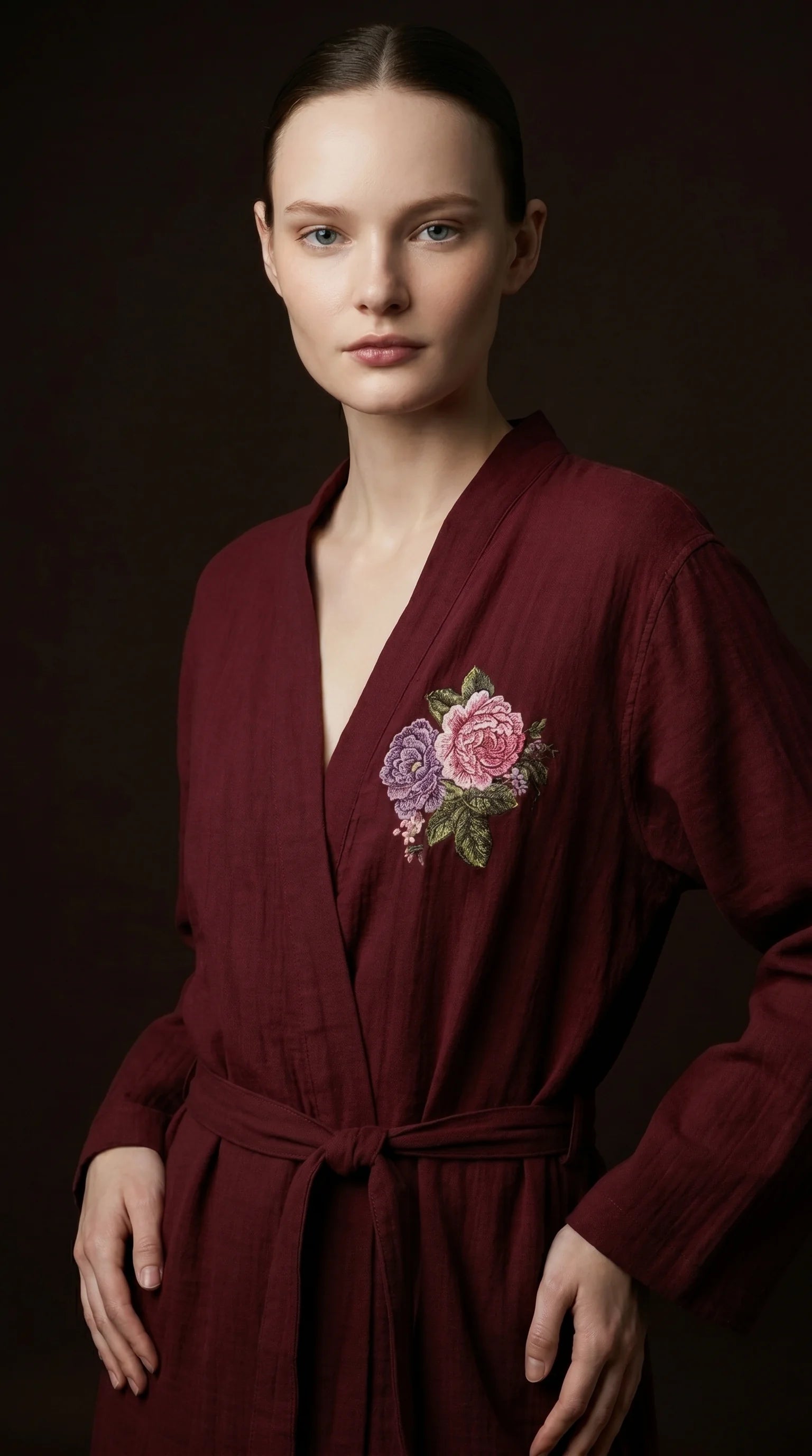 Robe de chambre brodée - Kimono