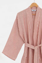 Robe de chambre mousseline femme Moods - Stripe