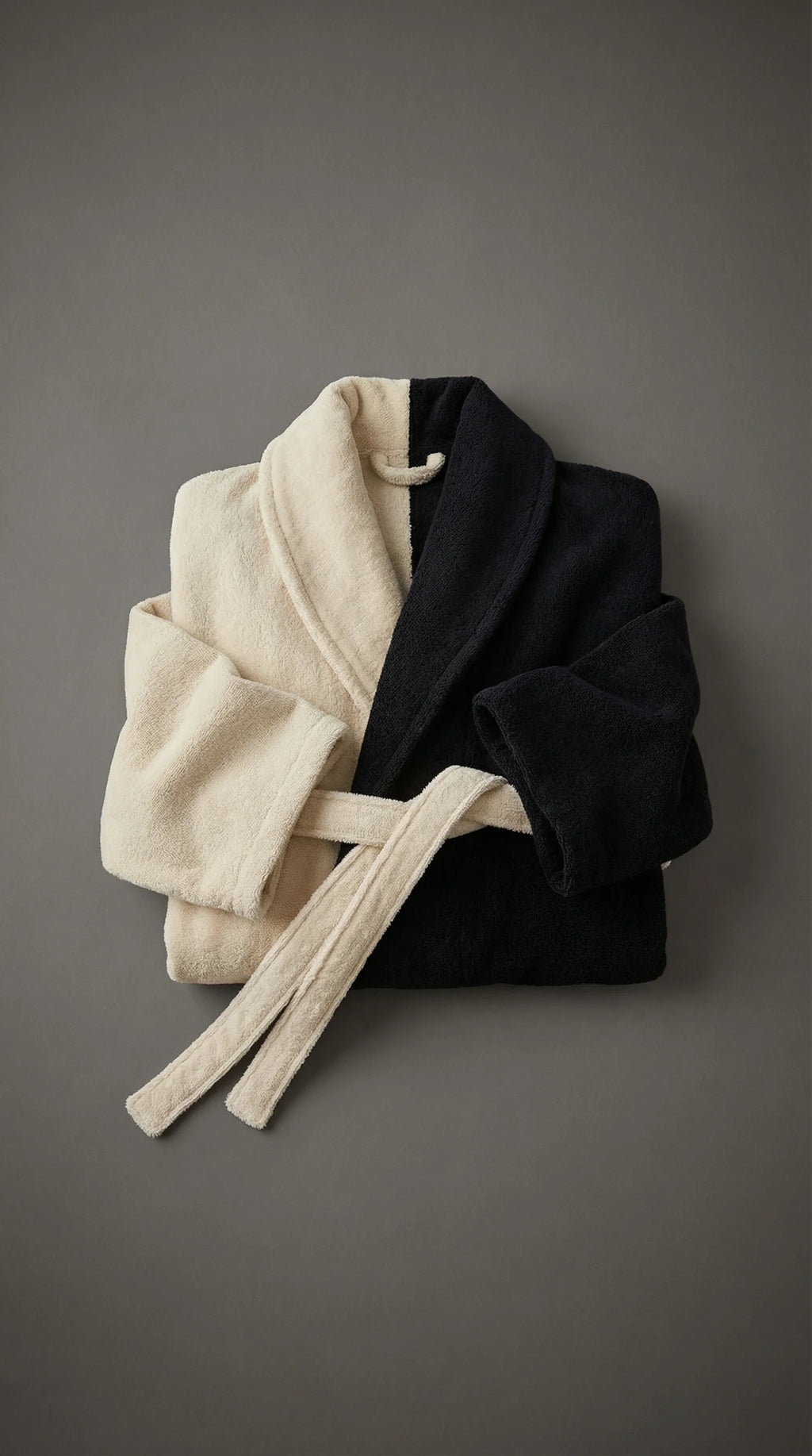 Ensemble de bain 3 pièces avec peignoir Homme - Natural