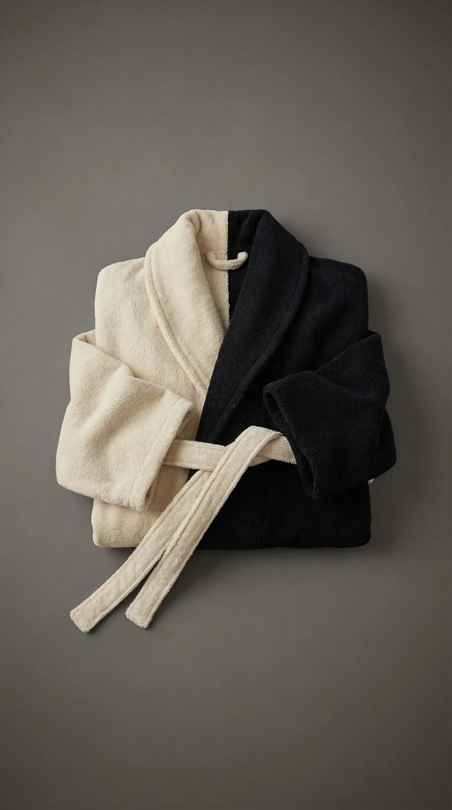 Ensemble de bain 3 pièces avec peignoir Homme - Natural