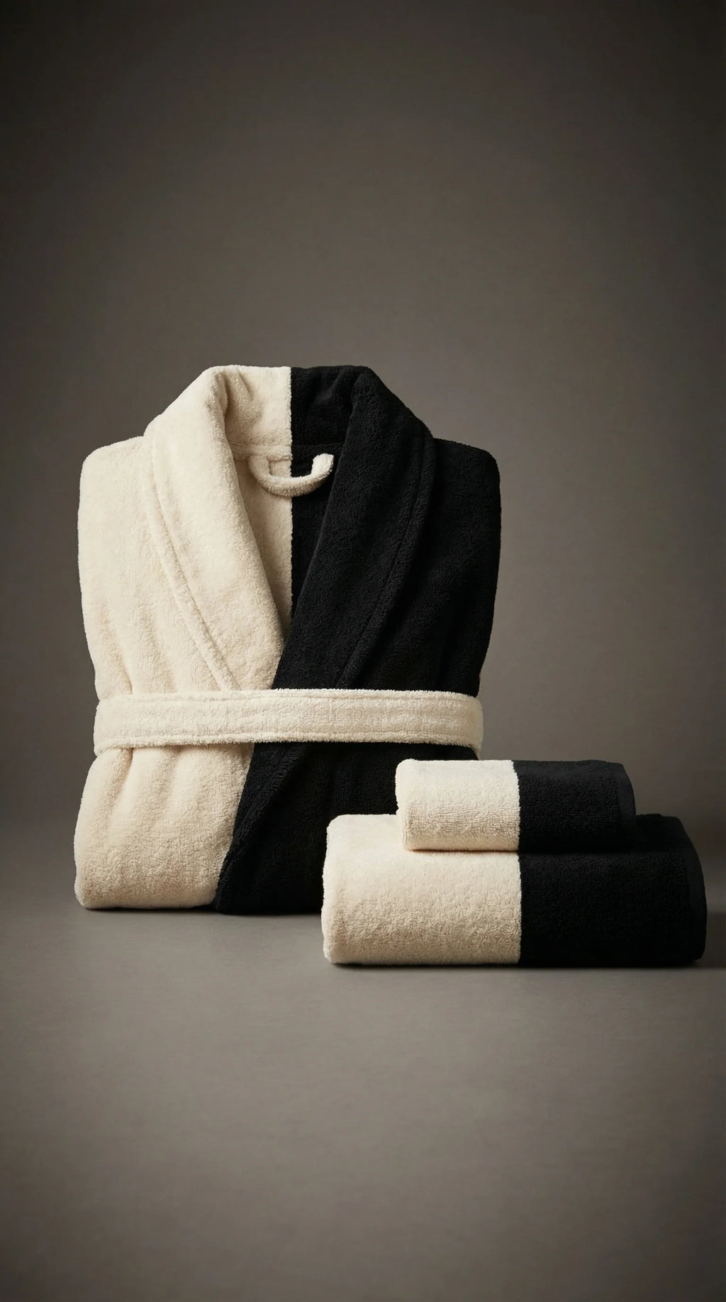 Ensemble de bain 3 pièces avec peignoir Homme - Natural