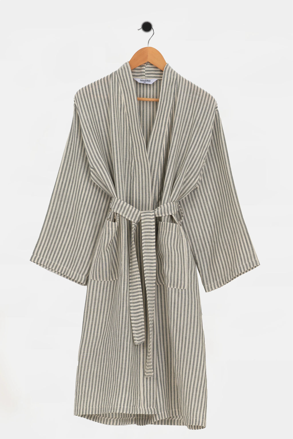 Robe de chambre mousseline femme Moods - Stripe