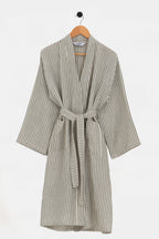 Robe de chambre mousseline femme Moods - Stripe