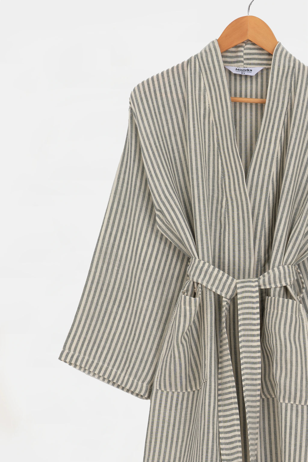 Robe de chambre mousseline femme Moods - Stripe