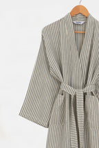 Robe de chambre mousseline femme Moods - Stripe