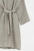 Robe de chambre mousseline femme Moods - Stripe